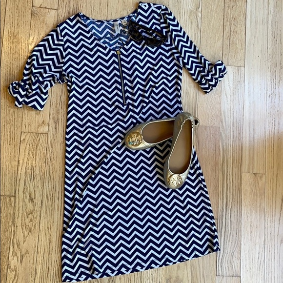 Chevron dress with front zipper - Picture 8 of 8